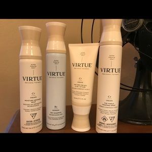 Four New Virtue keratin Salon hair products
